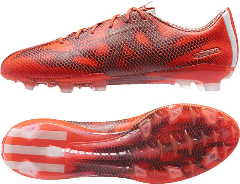 Adidas F50 Adizero Fg da Uomo Calcio Tacchetti Solare Rosso B34853 Taglia US12 - | eBay